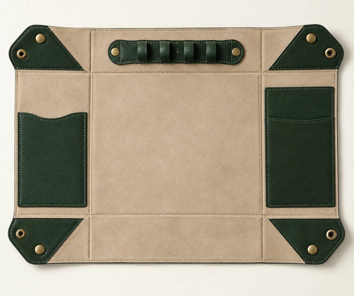 Velnoriva NestFold Travel Valet unsnapped flat top down view